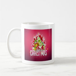 Taza De Café Ilustracion gráfico de Navidades rojos modernos