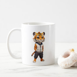 Taza De Café Ilustracion Guay y Tigre Adorable