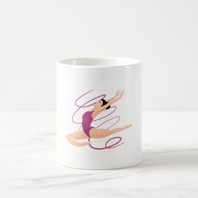 Taza De Café Ilustracion Gymnast (Centro)