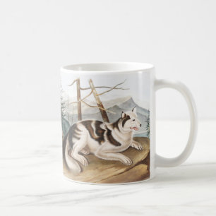 Taza De Café Ilustracion Hare Indian Dog (Canis familiaris)