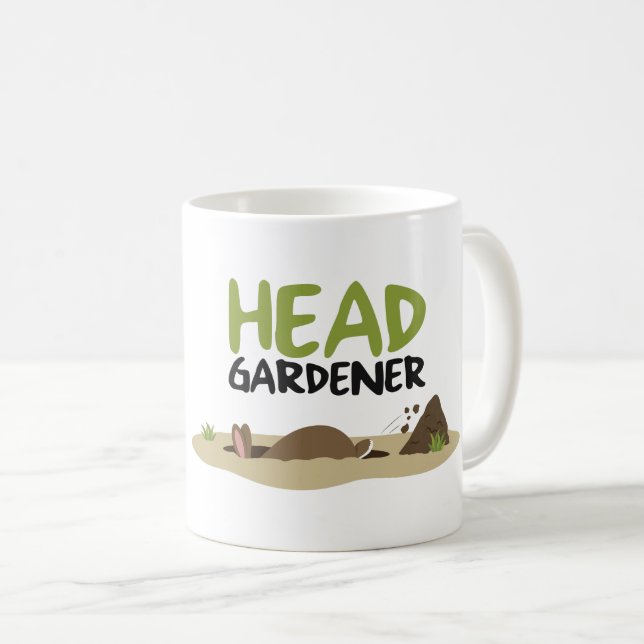 Taza De Café Ilustracion Head Gardener (Anverso derecho)