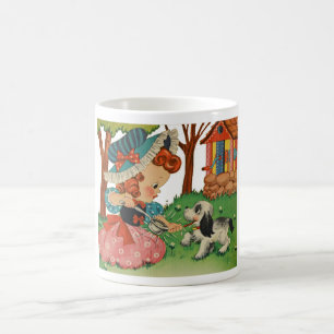 Taza De Café Ilustracion INFANTIL DE NOSTALGIA EN LOS AÑOS 1940
