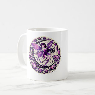 Taza De Café Ilustracion lechero morado