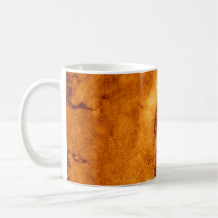 Taza De Café Ilustracion Ochre Tie Dye. Textura abstracta. Suci