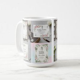 Taza De Café Ilustración personalizada de novia y novio