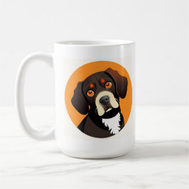 Taza De Café Ilustracion Personalizado de un cachorro