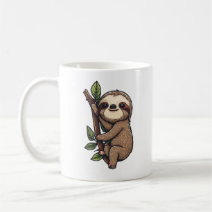 Taza De Café Ilustracion personalizado Sloth