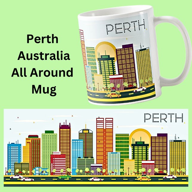 Taza De Café ILUSTRACION PERTH City (Subido por el creador)