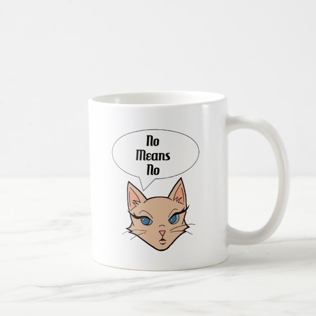 Taza De Café Ilustracion político feminista del dibujo animado (Derecha)