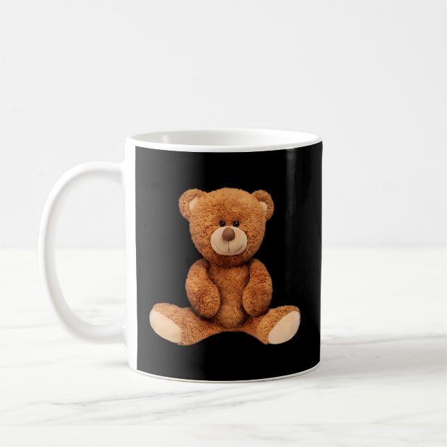 Taza De Café Ilustracion real Teddy Bear (Izquierda)