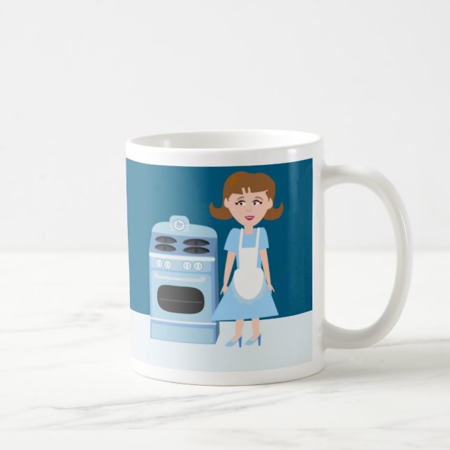 Taza De Café Ilustracion retro divertido de Sassy Fifties (Derecha)