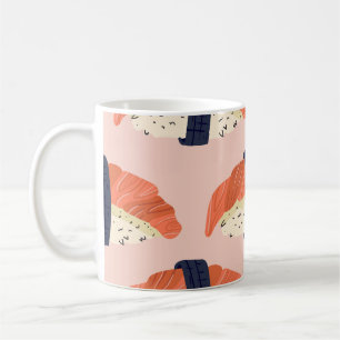 Taza De Café Ilustracion sin problemas de sushi de comida japon