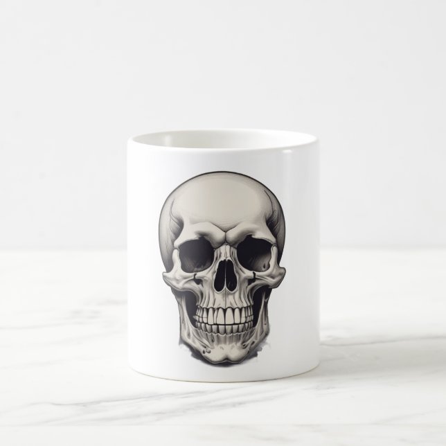 Taza De Café Ilustracion Skull (Centro)