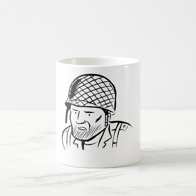 Taza De Café Ilustracion Soldado Estadounidense (Subido por el creador)