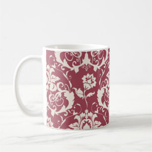 Taza De Café Ilustracion. Textura de lujo. Barroco, costura de