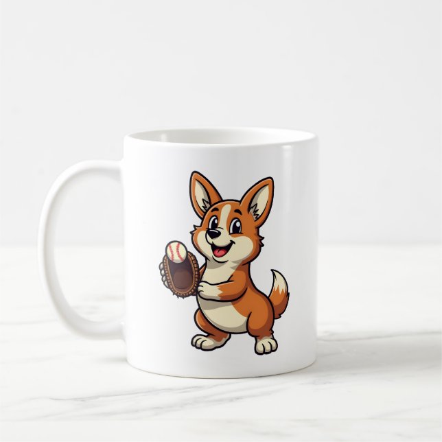 Taza De Café Ilustración vectorial de dibujos animados de catch (Izquierda)