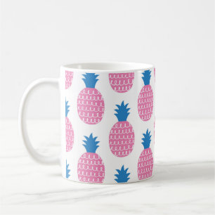 Taza De Café Ilustración vintage de patrón sin soldadura de piñ