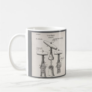Taza De Café Ilustración Vintage de Sacacorchos