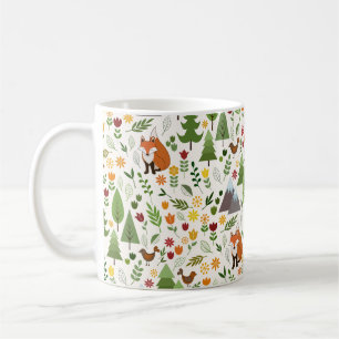 Taza De Café Ilustraciones al estilo escandinavo en Crm Rpt Ptn