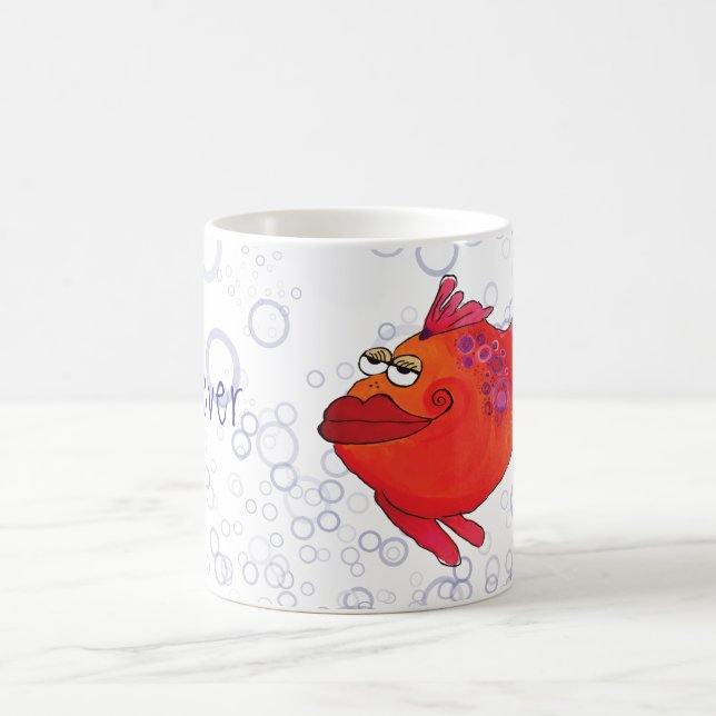 Taza De Café Ilustraciones caprichosas de los pescados (Centro)