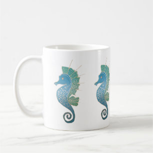 Taza De Café Ilustraciones caprichosas y adorables del Seahorse