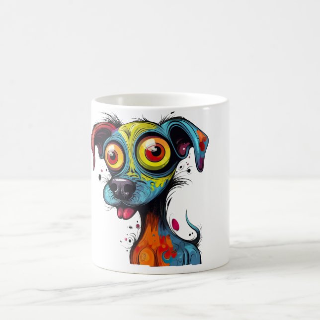 Taza De Café Ilustraciones de Halloween Pup (Centro)