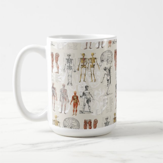 Taza De Café Ilustraciones de la biología de la anatomía veneci (Izquierda)