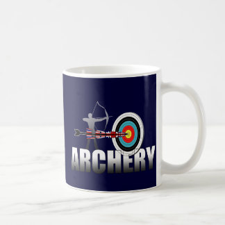Taza De Café Ilustraciones de los Archers de la blanco de