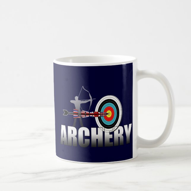 Taza De Café Ilustraciones de los Archers de la blanco de (Derecha)