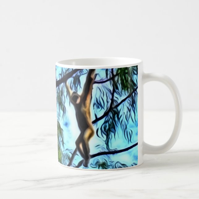 Taza De Café Ilustraciones del "Gibbon colgante" (Derecha)