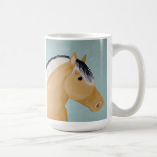 Taza De Café Ilustraciones noruegas del caballo del fiordo en