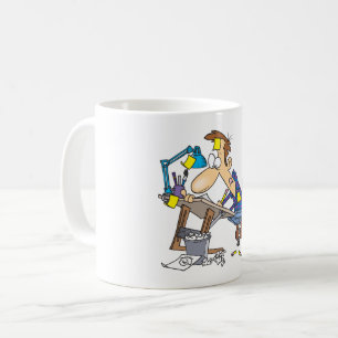 Taza De Café Ilustrador Frustrado Artista de Cómics Dibujando