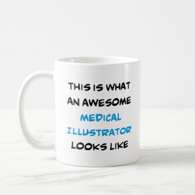 Taza De Café ilustrador médico, impresionante (Izquierda)