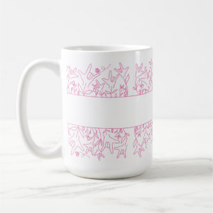 Taza De Café ILY Bloom - Diseño ASL de nombre personalizado