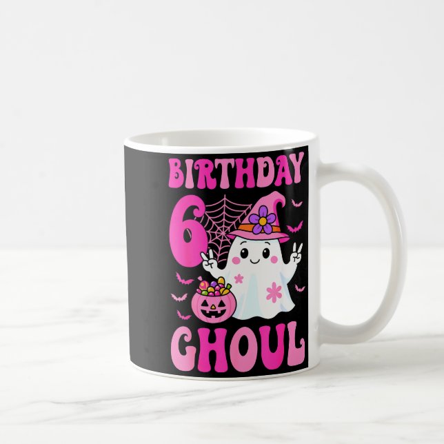 Taza De Café I'm 6 Years Old Girls Cute Ghost It's My 6th Birth (Derecha)
