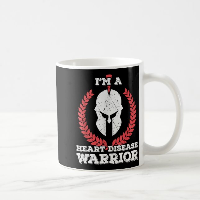 Taza De Café Im A Heart Disease Warrior Survivor Cardiac Health (Derecha)