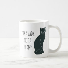 Taza De Café I'm a Lady, Not a Tramp Mug -for Cat Lovers
