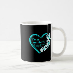 Taza De Café Im A Sobreviviente Mariposa Conciencia sobre el Cá
