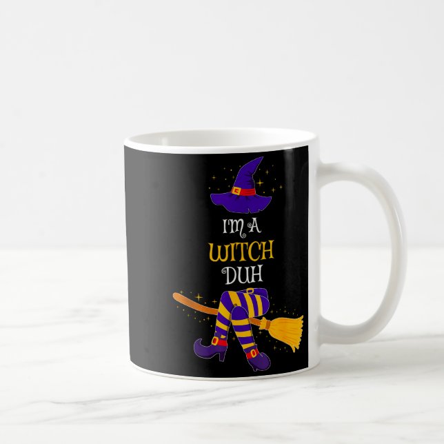 Taza De Café I'm A Witch Duh Family Matching Costume Group Hall (Derecha)