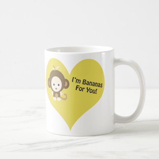 Taza De Café Im Bananas para ti Mono (Derecha)
