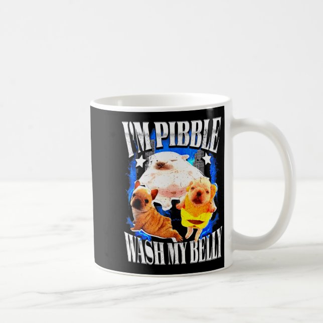 Taza De Café Im Bble Wash My Belly Frenchie Bulldog  (Derecha)