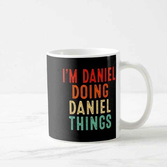 Taza De Café I'm Daniel Doing Daniel Things Funny Christmas Ide (Derecha)
