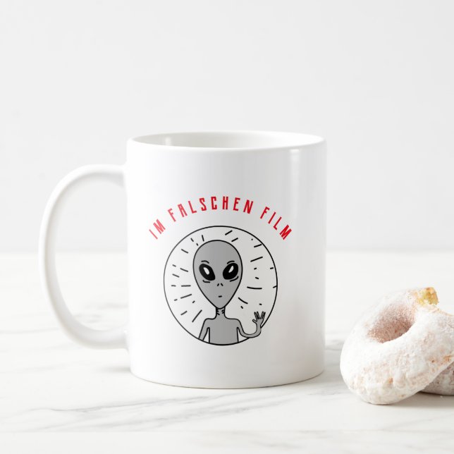 Taza De Café Im falschen Film UFO  (Con donut)