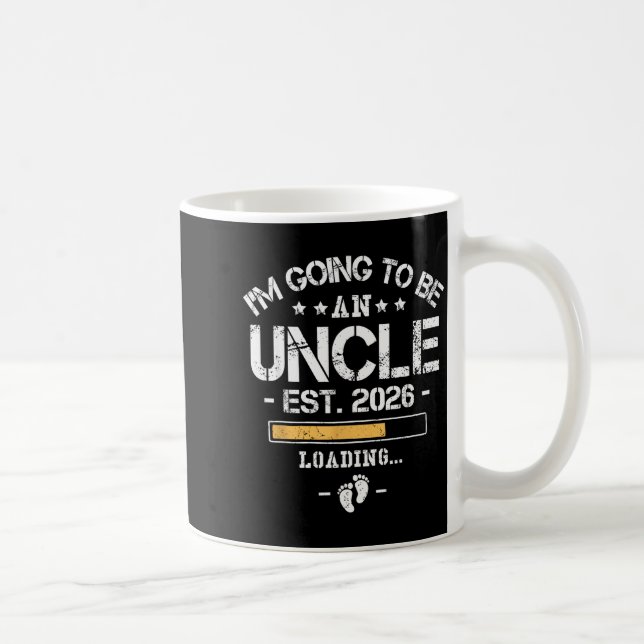 Taza De Café I'm Going To Be An Uncle 2026 - New Baby Announcem (Derecha)