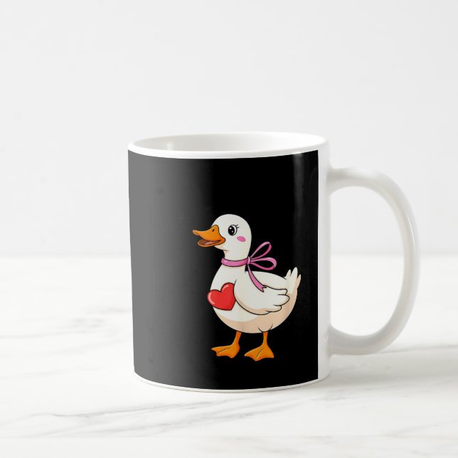 Taza De Café I'm Goosey For You Coquette Valentine Goose  (Derecha)