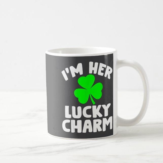 Taza De Café I'm Her Lucky Charm Funny Couples St Patrick's Day (Derecha)