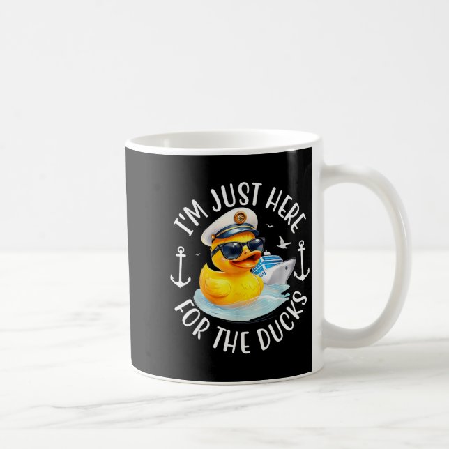 Taza De Café I'm Just Here For The Duck, Duck Cruise, Funny Vac (Derecha)