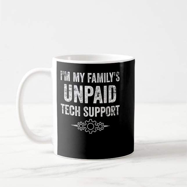 Taza De Café Im My Familys Software Funny Support E (Izquierda)