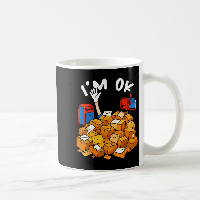 Taza De Café I'm Ok Funny Stal Worker  (Derecha)