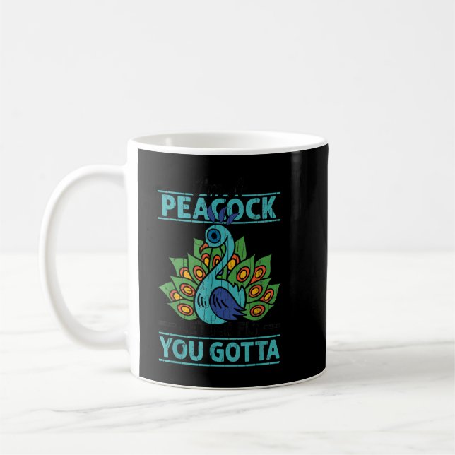 Taza De Café I'm Peacock You Gotta Let Me Fly Funny Birds Lover (Izquierda)